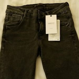 Zara Black Washed/Dark Gray Denim Jeans EMBRACE